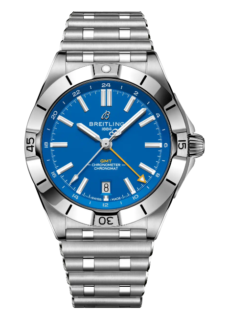 Review Breitling Chronomat Automatic GMT 40 NFL Los Angeles Chargers Edition Replica watch A32398C41C1A1
